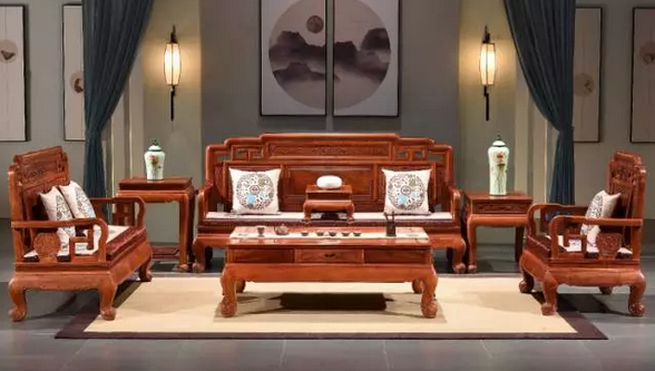 红木家具市场里常见的沙发款式及特点